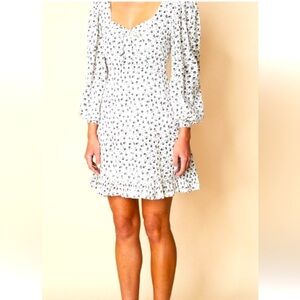 Faithfull the Brand Calla mini dress - XS - White Le Bleu Floral Print